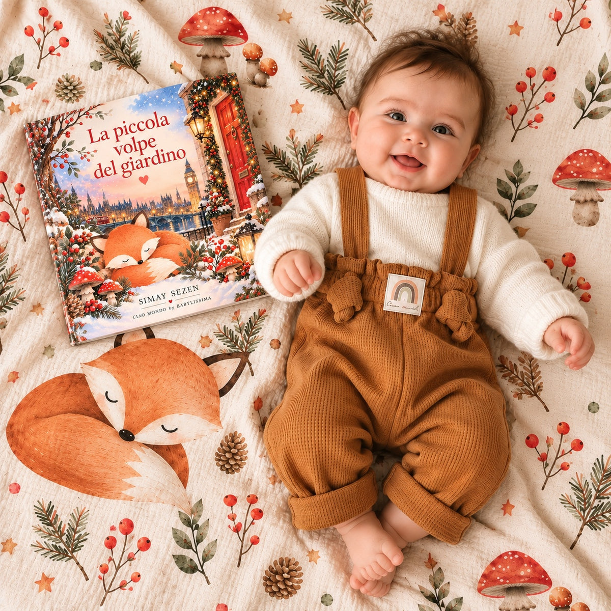 La volpina del giardino – Gift Box Libro + Mussola Volpe