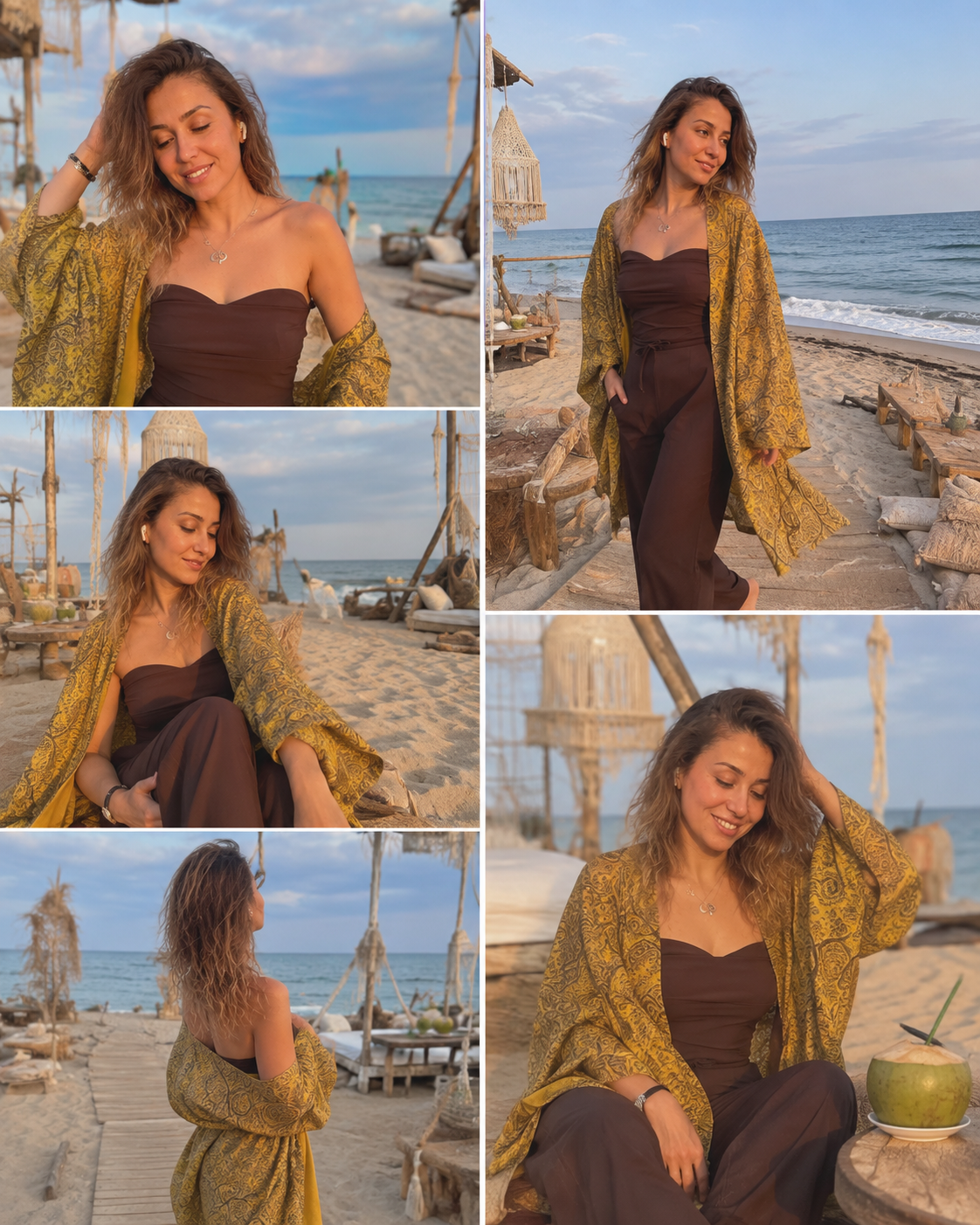 Kimono Boho in Mussola di Cotone 100%