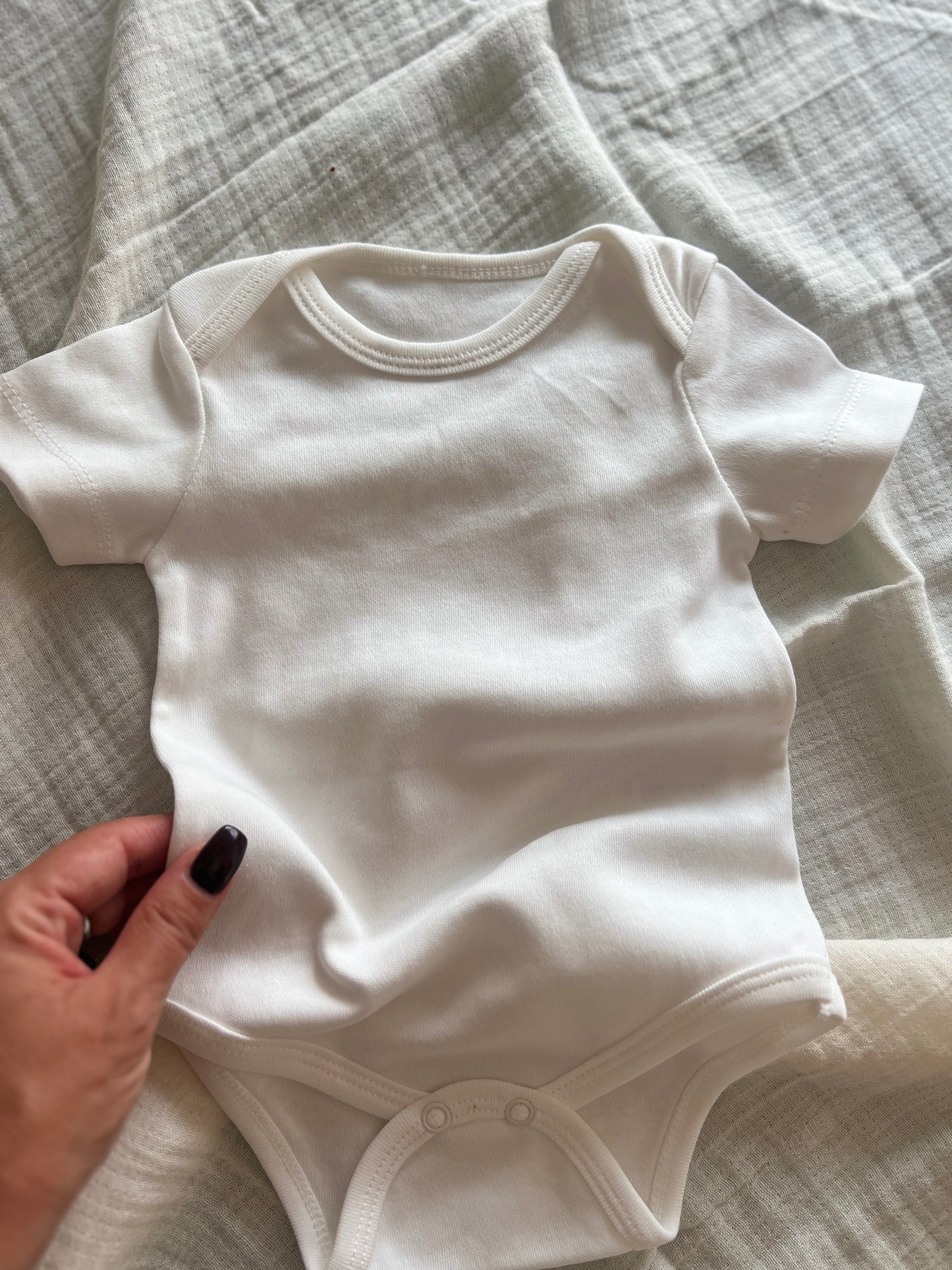 Body Bianco Cotone Puro 0-3 mesi