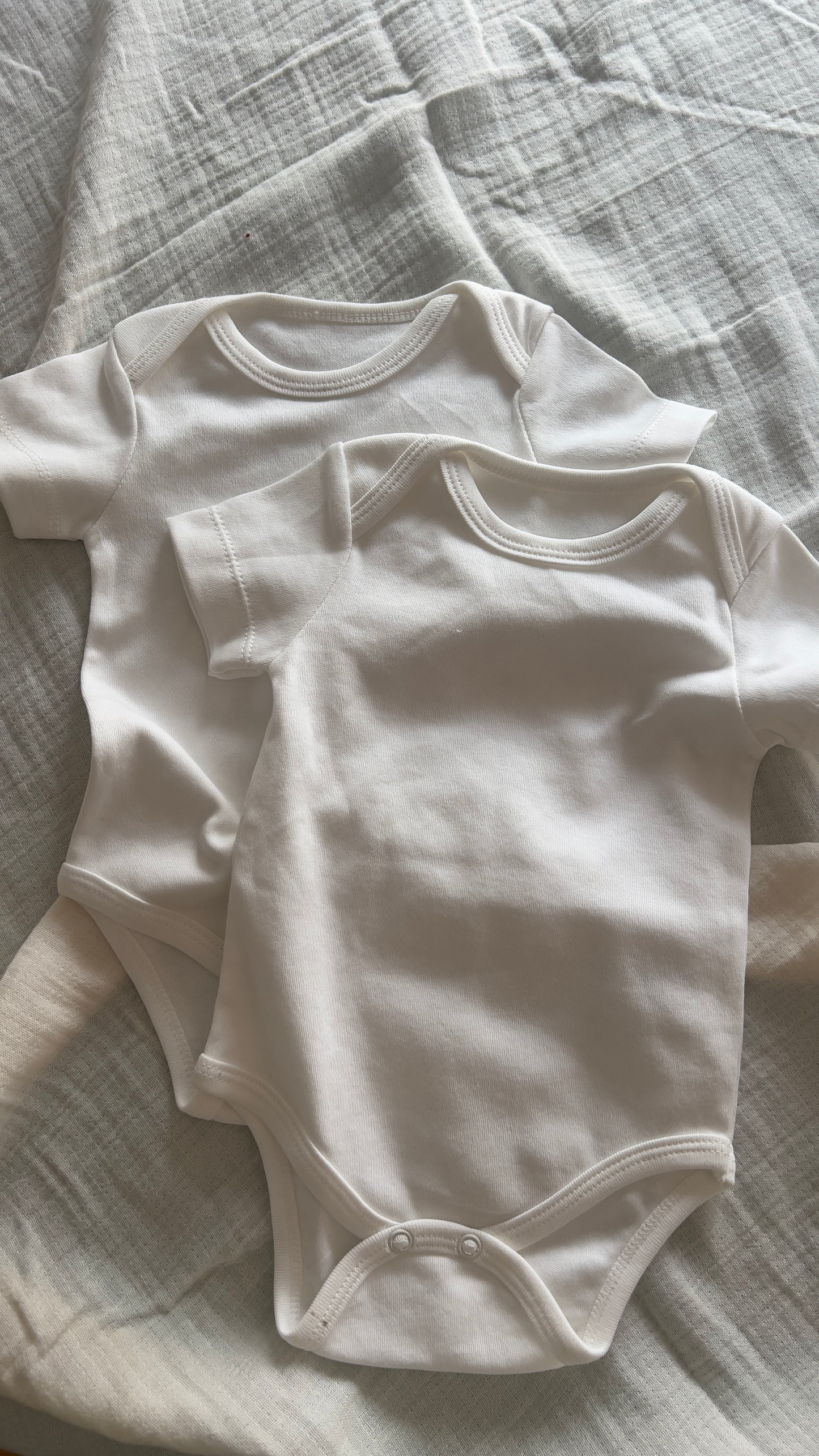 Body Bianco Cotone Puro 0-3 mesi