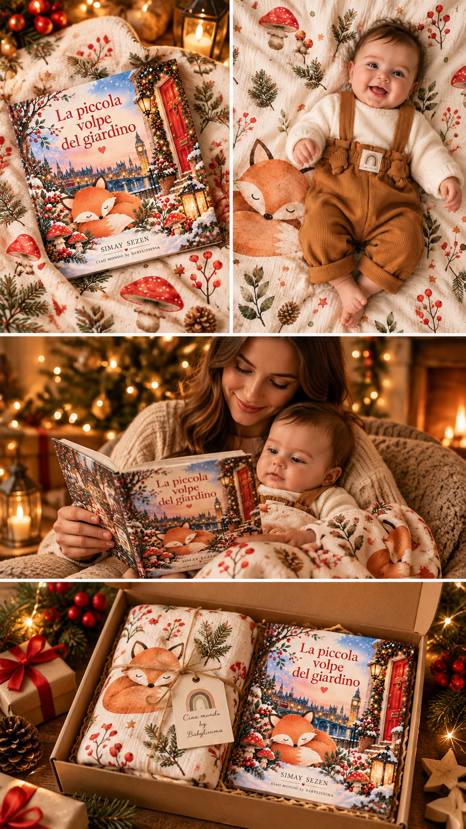La volpina del giardino – Gift Box Libro + Mussola Volpe