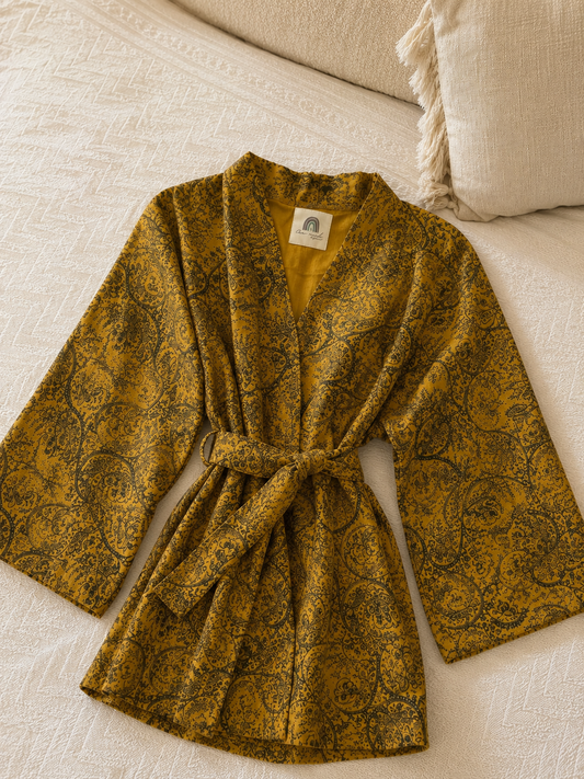 Kimono Boho in Mussola di Cotone 100%
